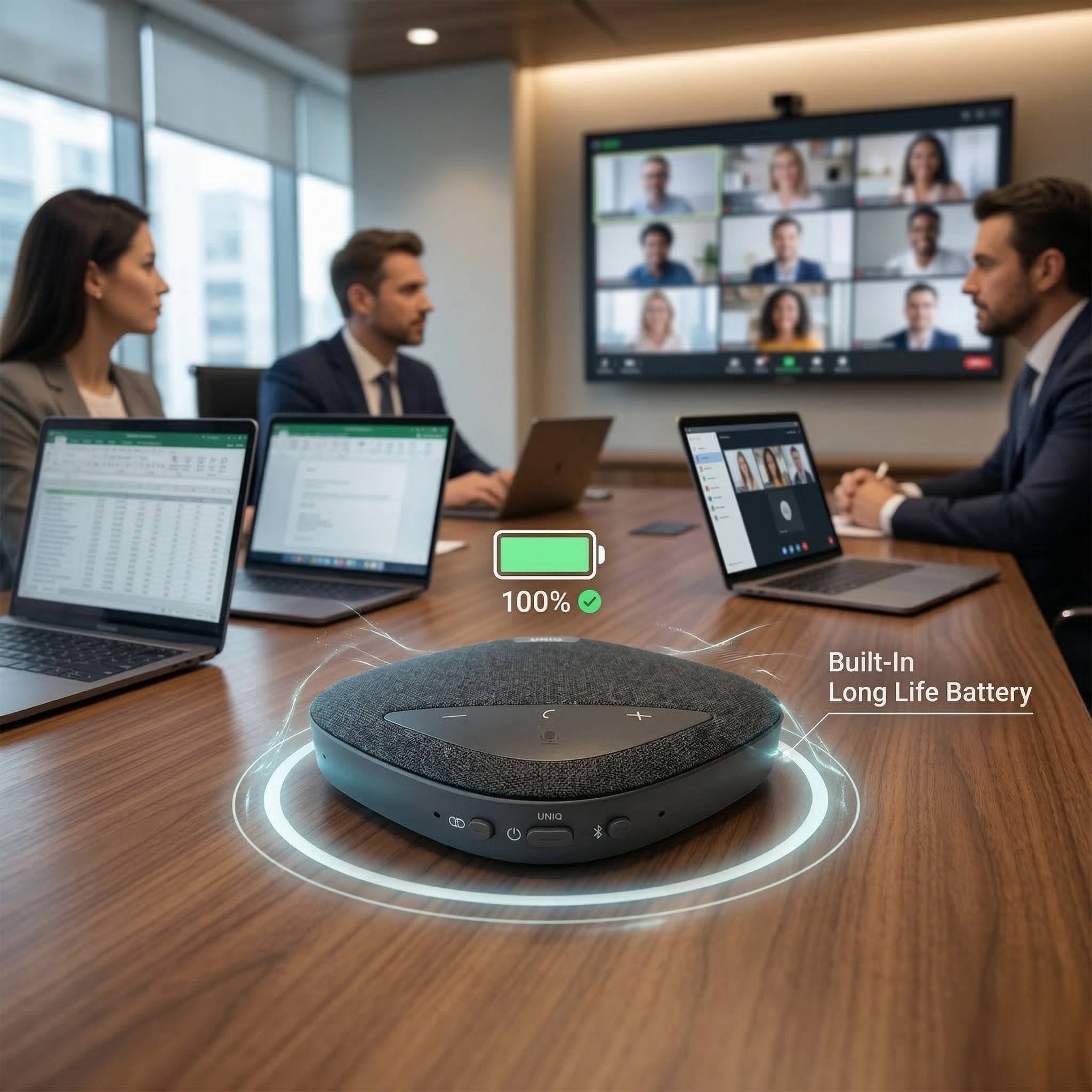 Built-in long life battery